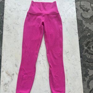 Lululemon hot pink Leggings size 0 (25")